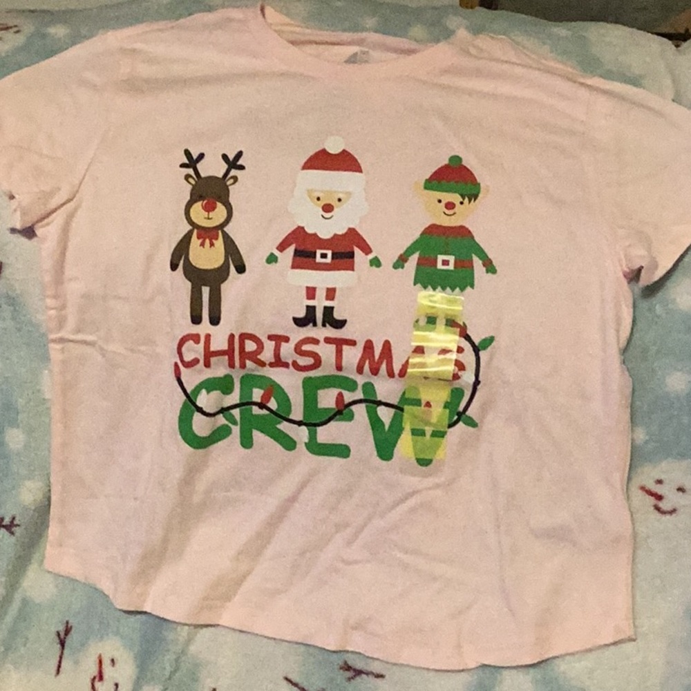 CHRISTMAS Short Sleeved Tee “CHRISTMAS CREW”